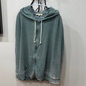 Teal Zip-Up Hoodie